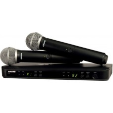 SHURE BLX288E/PG58 M17 662-686 MHz двухканальная радиосистема с двумя ручными передатчиками PG58