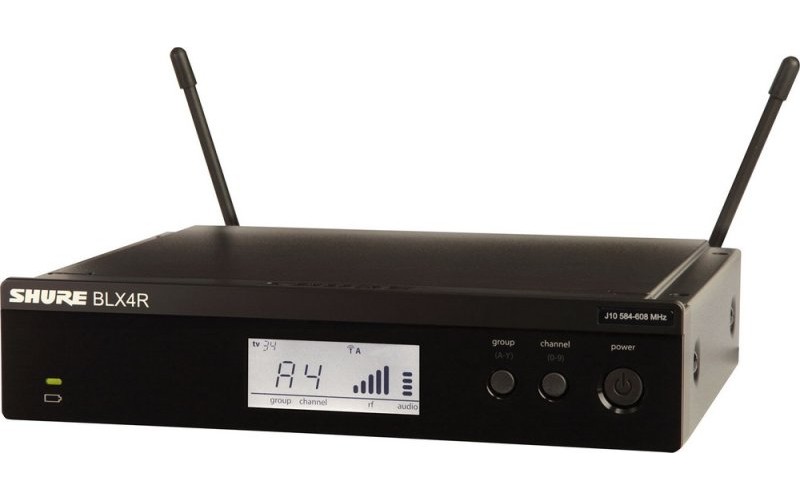 SHURE BLX4R K3E 606-638 MHz приемник в металлическом корпусе для радиосистем серий PG,SM,BETA