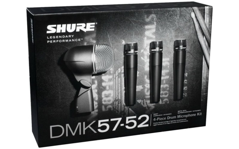 SHURE DMK57-52 универсальный комплект микрофонов для подзвучивания барабанов