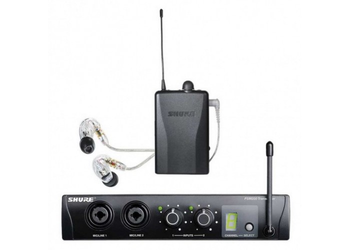 SHURE EP2TR215CL K9E 606 - 638 MHz беспроводная мониторная система PSM200 с наушниками SE215CL