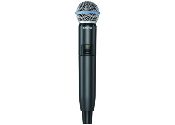 SHURE GLXD2/B58 Z2 2.4 GHz ручной передатчик для цифровых радиосистем с капсюлем микрофона BETA 58