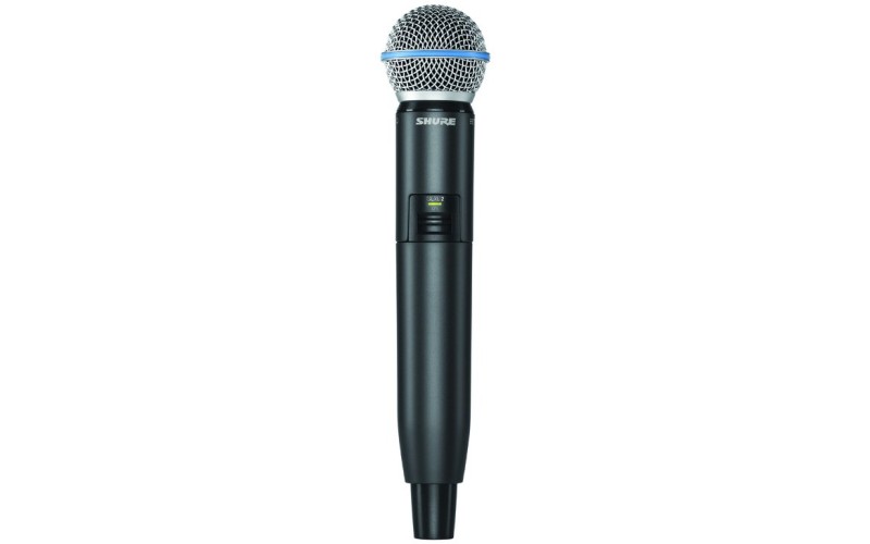 SHURE GLXD2/B58 Z2 2.4 GHz ручной передатчик для цифровых радиосистем с капсюлем микрофона BETA 58