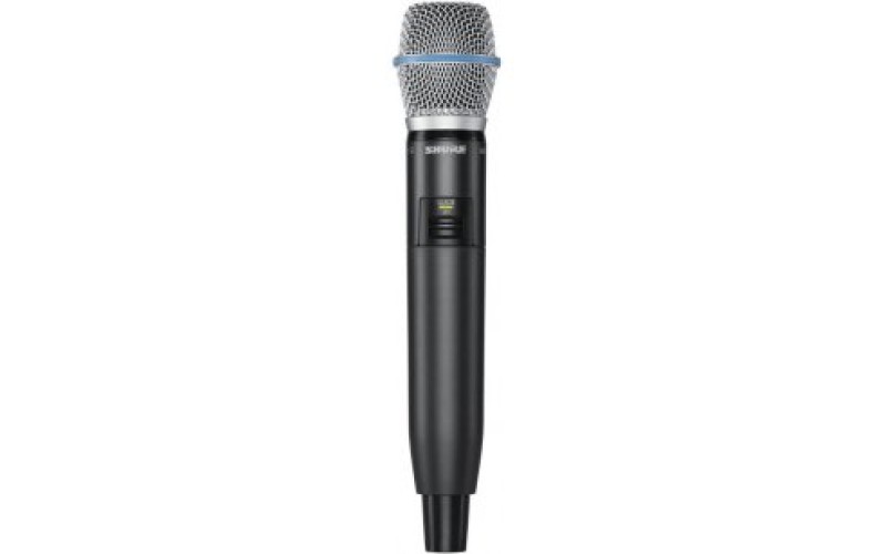 SHURE GLXD2/B87A Z2 2.4 GHz ручной передатчик для цифровых радиосистем с капсюлем микрофона BETA87A
