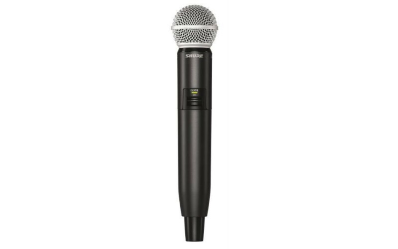 SHURE GLXD2/SM58 Z2 2.4 GHz ручной передатчик для цифровых радиосистем с капсюлем микрофона SM58