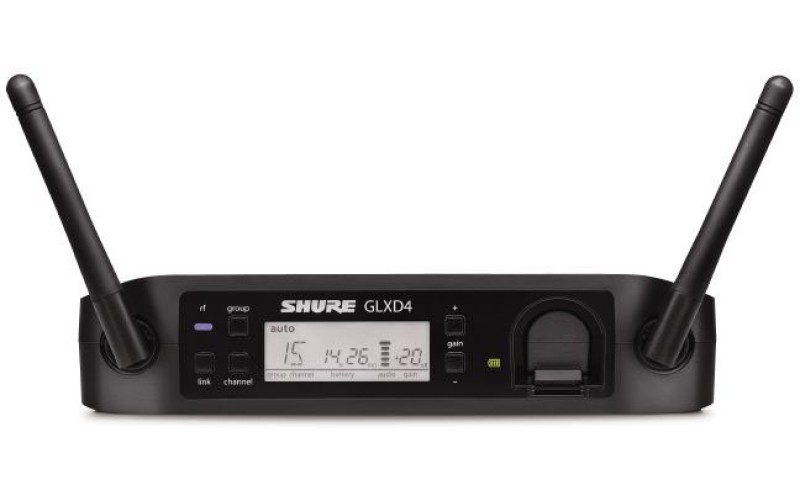 SHURE GLXD4E Z2 2.4 GHz цифровой приемник для цифровых радиосистем SM и BETA