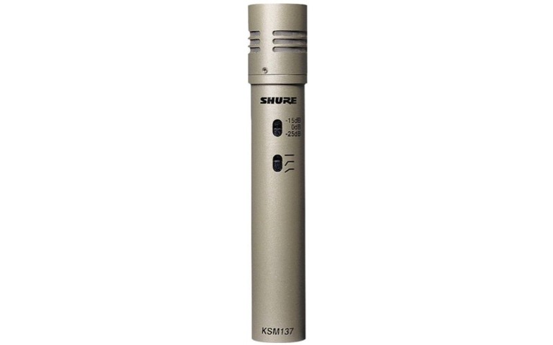 SHURE KSM137/SL студийный конденсаторный инструментальный микрофон с кейсом