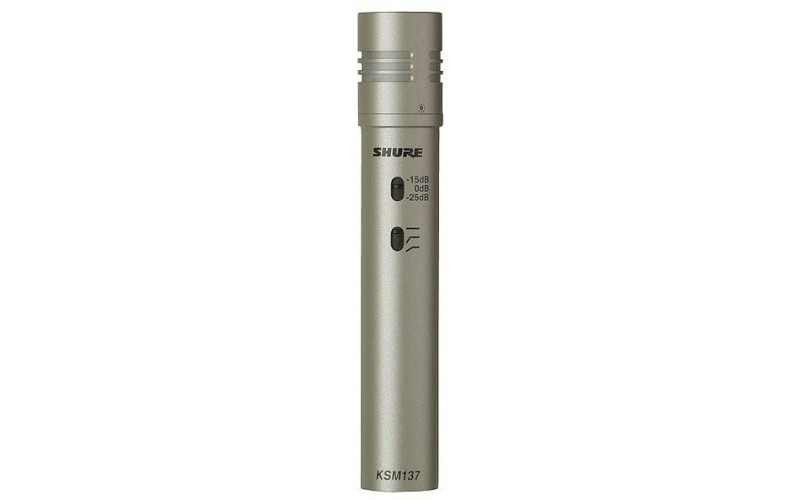 SHURE KSM137/SL студийный конденсаторный инструментальный микрофон с кейсом
