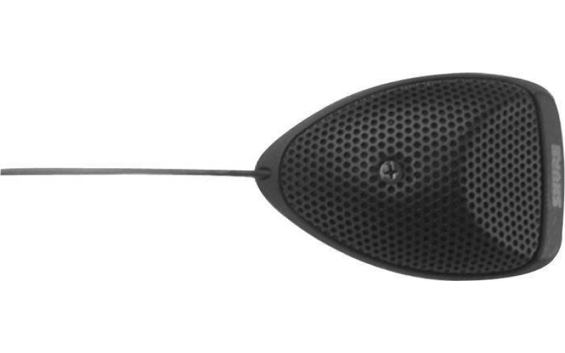 SHURE MX391/O плоский настольный всенаправленный конференц. микрофон с кабелем (3,6м), черный.