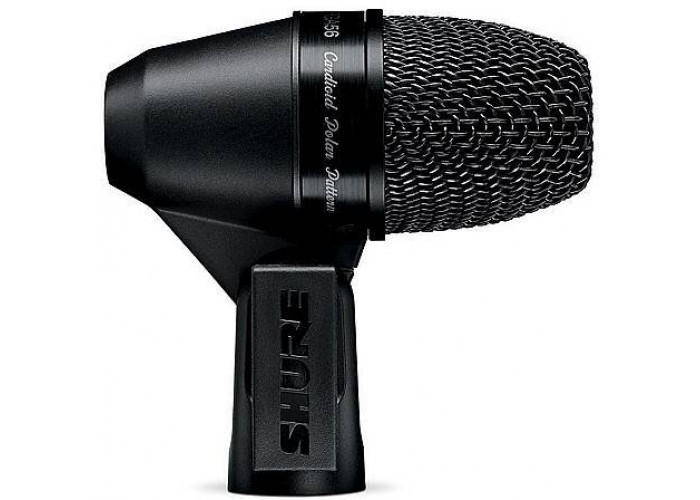 SHURE PGA56-XLR кардиоидный микрофон для ударных и других музыкальных инструментов, c держателем A50