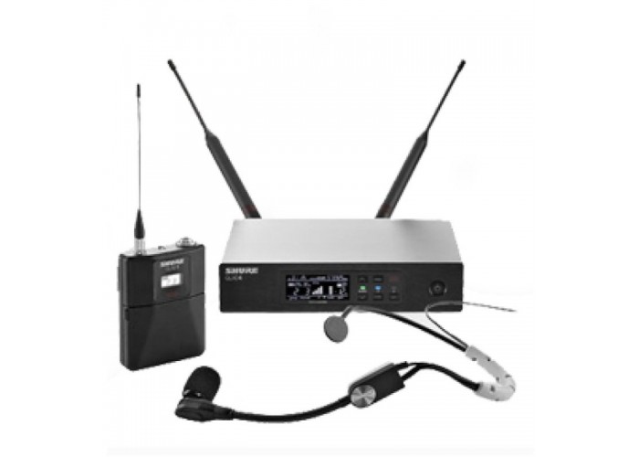SHURE QLXD14E/SM35 P51 710 - 782 MHz радиосистема с поясным передатчиком QLXD1 и головным микрофоном