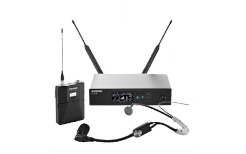 SHURE QLXD14E/SM35 P51 710 - 782 MHz радиосистема с поясным передатчиком QLXD1 и головным микрофоном