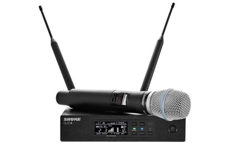 SHURE QLXD24E/B87A P51 710 - 782 MHz вокальная радиосистема с ручным передатчиком BETA87A