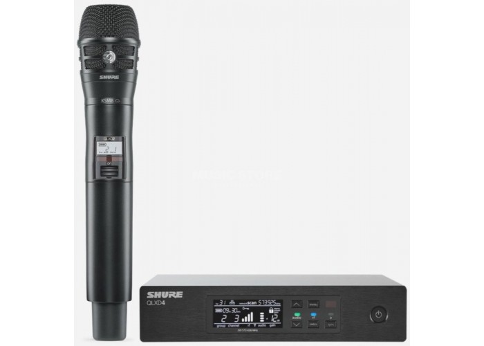 SHURE QLXD24E/K8B P51 710 - 782 MHz вокальная радиосистема с ручным передатчиком KSM8