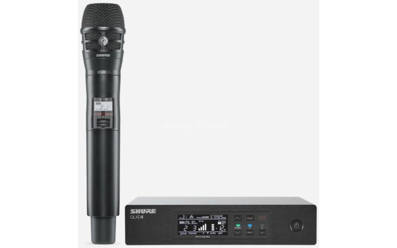 SHURE QLXD24E/K8B P51 710 - 782 MHz вокальная радиосистема с ручным передатчиком KSM8