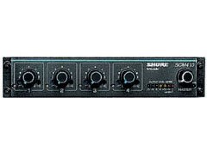 SHURE SCM410E 4-х канальный автоматический микрофонный микшер