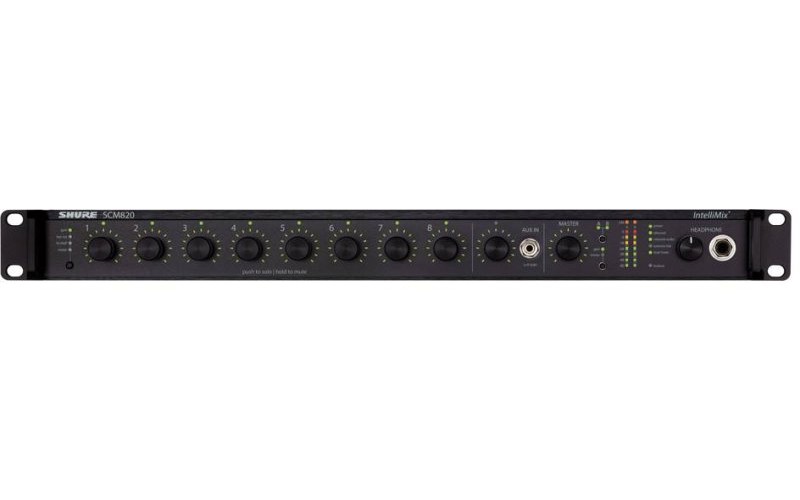 SHURE SCM820E 8-ми канальный цифровой автоматический микрофонный микшер