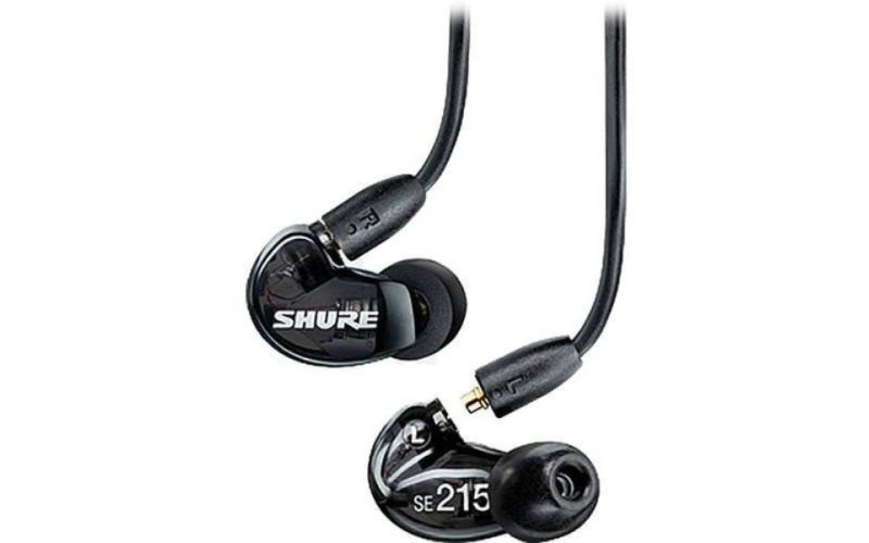 SHURE SE215-K-UNI-EFS Наушники внутриканальные (наушники вставные) с одним драйвером, черные. Гарнит
