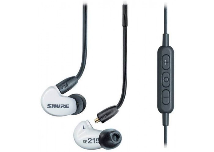 SHURE SE215SPE-W-UNI-EFS Наушники внутриканальные (наушники вставные) с одним драйвером, цвет белый.