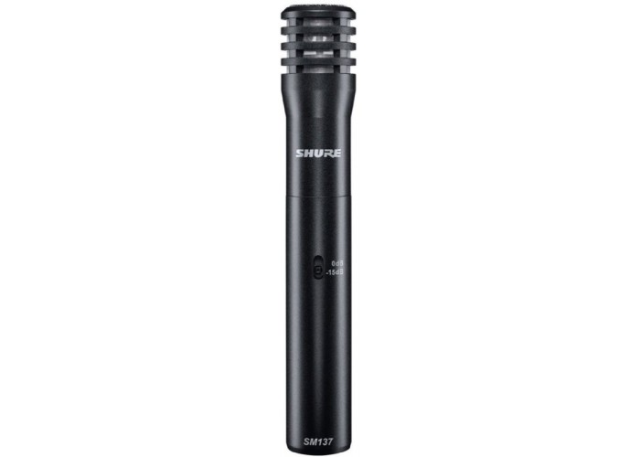 SHURE SM137-LC студийный конденсаторный инструментальный микрофон с кейсом