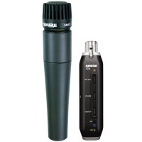 SHURE SM57-X2U динамический кардиоидный инструментальный микрофон с XLR-to-USB адаптером