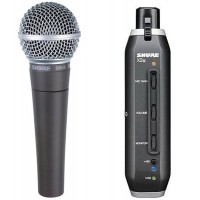 SHURE SM58-X2U динамический кардиоидный вокальный микрофон с XLR-to-USB адаптером