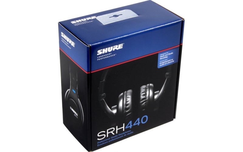 SHURE SRH440 профессиональные студийные наушники закрытого типа, складные, чехол для переноски в ком