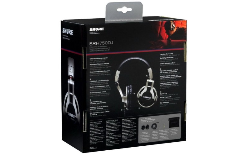 SHURE SRH750DJ профессиональные DJ наушники