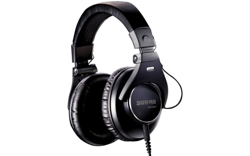 SHURE SRH840 профессиональные мониторные наушники закрытого типа, складные, чехол и запасные подушки