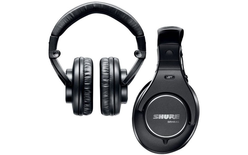 SHURE SRH840 профессиональные мониторные наушники закрытого типа, складные, чехол и запасные подушки
