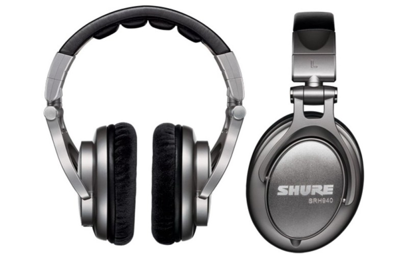 SHURE SRH940 профессиональные мониторные наушники закрытого типа, складные, чехол и запасные амбюшур