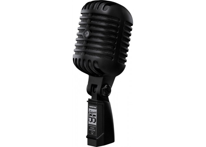 SHURE SUPER 55 Deluxe Pitch Black Edition ультрачерный динамический суперкардиоидный вокальный микро