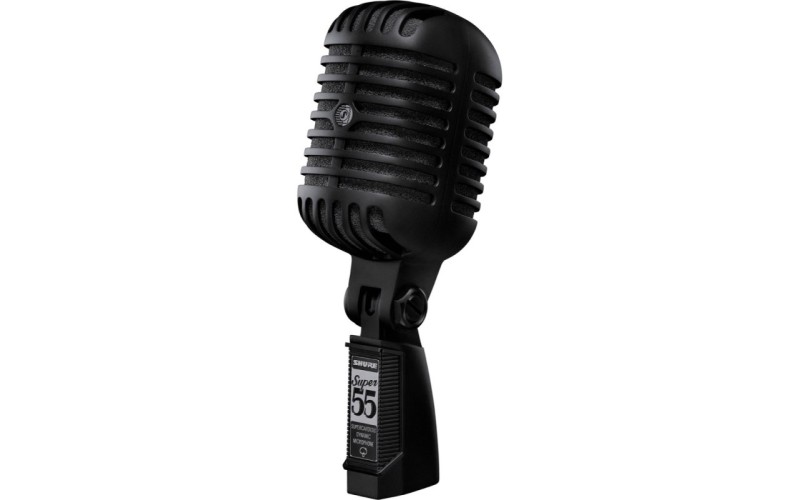 SHURE SUPER 55 Deluxe Pitch Black Edition ультрачерный динамический суперкардиоидный вокальный микро