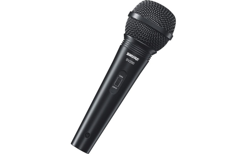 SHURE SV200-A микрофон динамический вокальный с выключателем и кабелем