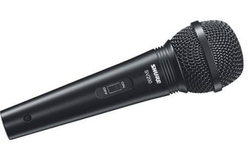 SHURE SV200-A микрофон динамический вокальный с выключателем и кабелем