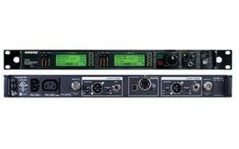 SHURE UR4D+ J5E 578 - 638 MHz двухканальный приемник радиосистемы UHF-R