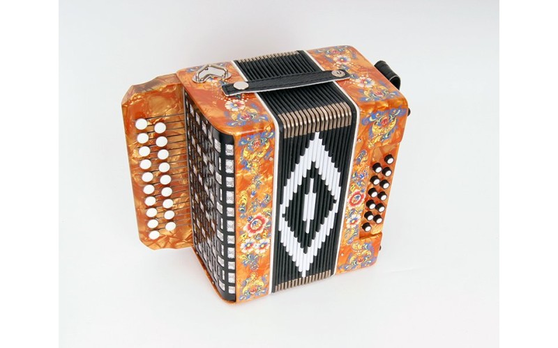 Шуйская Гармонь SZ48XL-A-GOLD Гармонь «Чайка» 19х12-II, золото