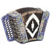 Шуйская Гармонь SZ48XL-G-BL Гармонь «Чайка» 19х12-II, синяя