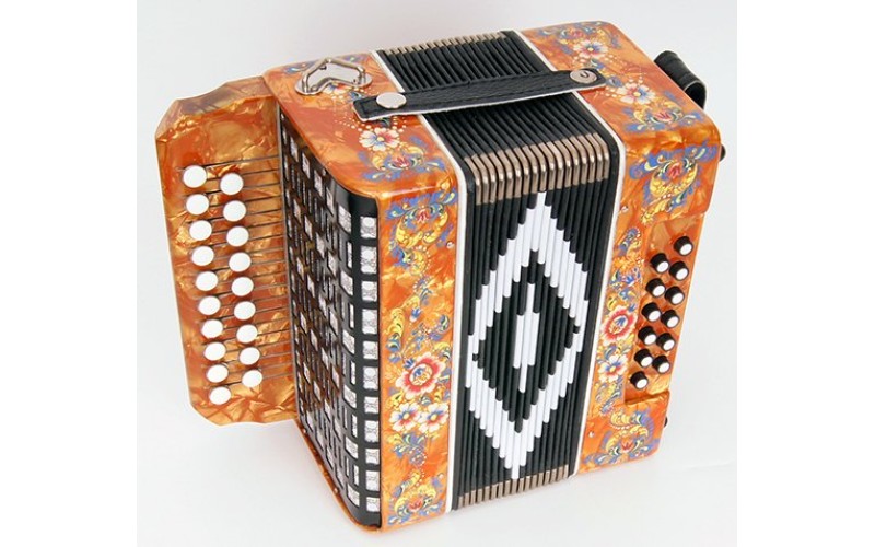 Шуйская Гармонь SZ48XL-G-Gold Гармонь «Чайка» 19х12-II, золото