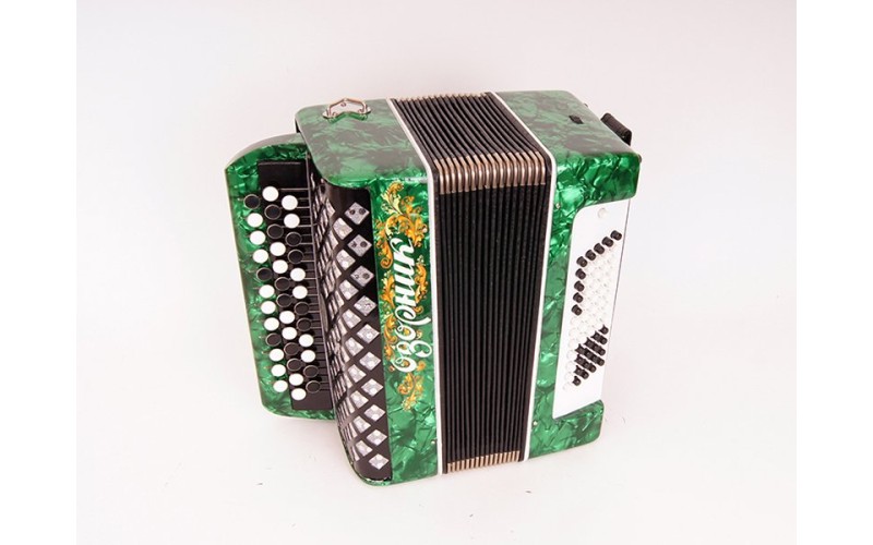 Шуйская Гармонь В24L-GR Баян «Озорник» 37х60-II, зеленый