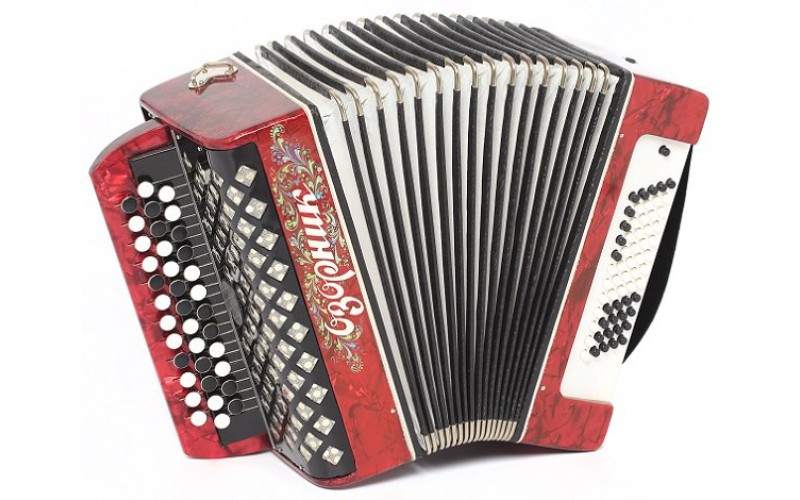 Шуйская Гармонь В24L-RED Баян «Озорник» 37х60хII, красный