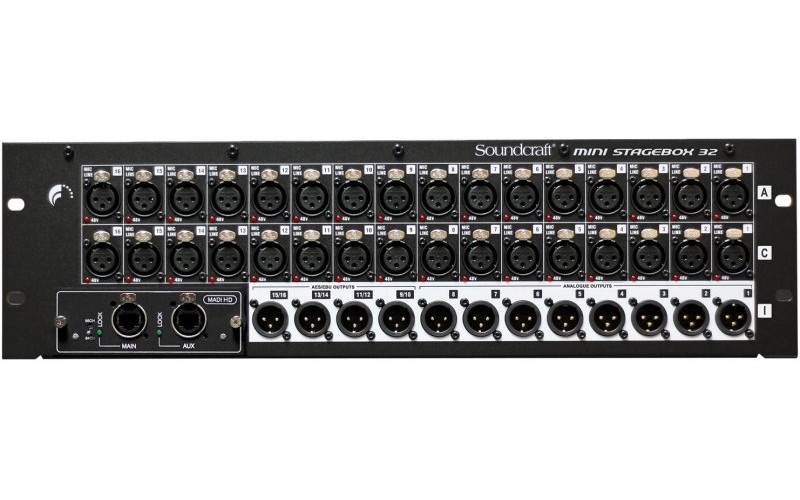 SOUNDCRAFT MSB-16 Cat5 Mini Stagebox 32 3U - микшерная консоль stage box