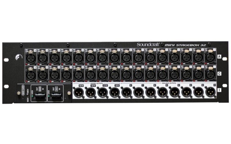 SOUNDCRAFT MSB-16 Cat5 Mini Stagebox 32 3U - микшерная консоль stage box