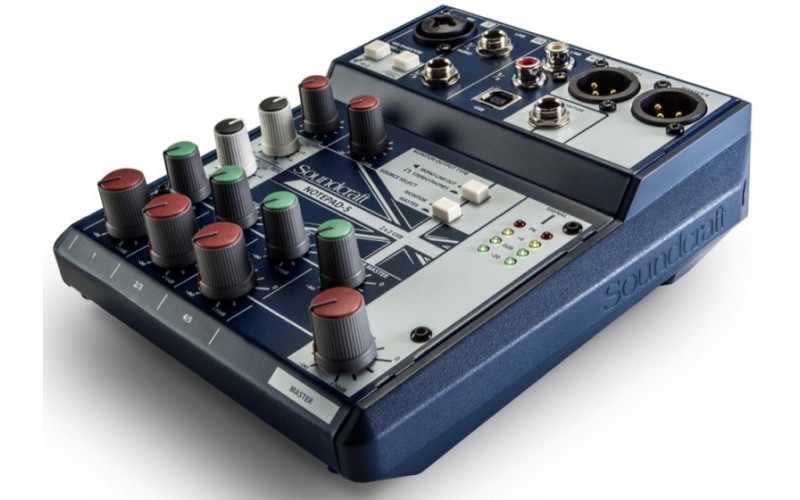 Soundcraft Notepad-5 - компактный 5-канальный микшерный пульт с USB