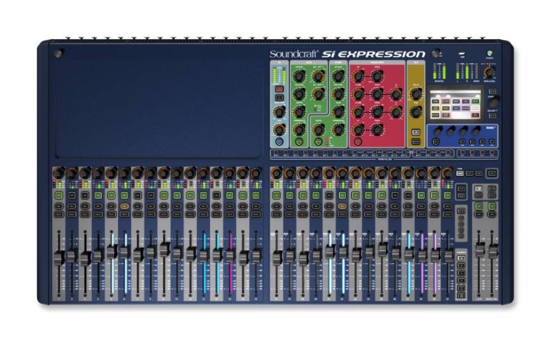 Soundcraft Si Expression 3 цифровой микшер, 32 мик/лин XLR входа, 16 XLR выходов, 30 фэйдеров в одно