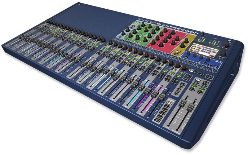 Soundcraft Si Expression 3 цифровой микшер, 32 мик/лин XLR входа, 16 XLR выходов, 30 фэйдеров в одно