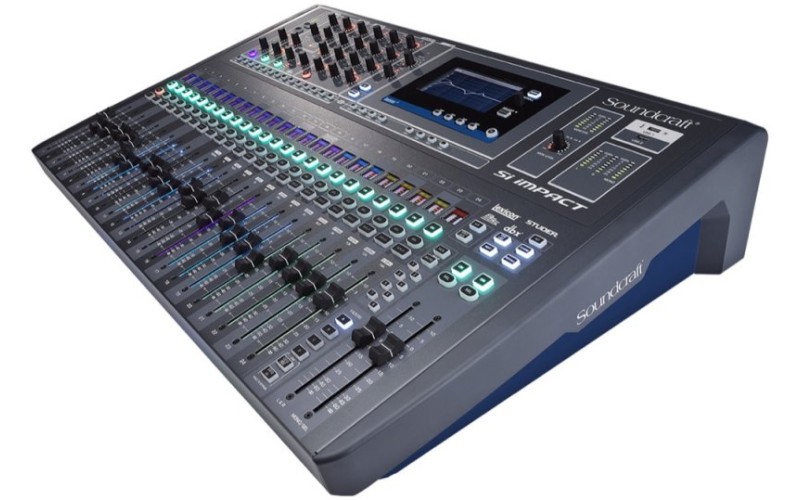 Soundcraft Si Impact цифровой микшерный пульт, 32 микрофонных входа, 8 XLR/Combi-Jack линейных/инстр
