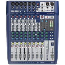 Soundcraft Signature 10 - аналоговый микшерный пульт, 10 вх., 6 x preamps, 2 x dbx Lim., 2 x USB in