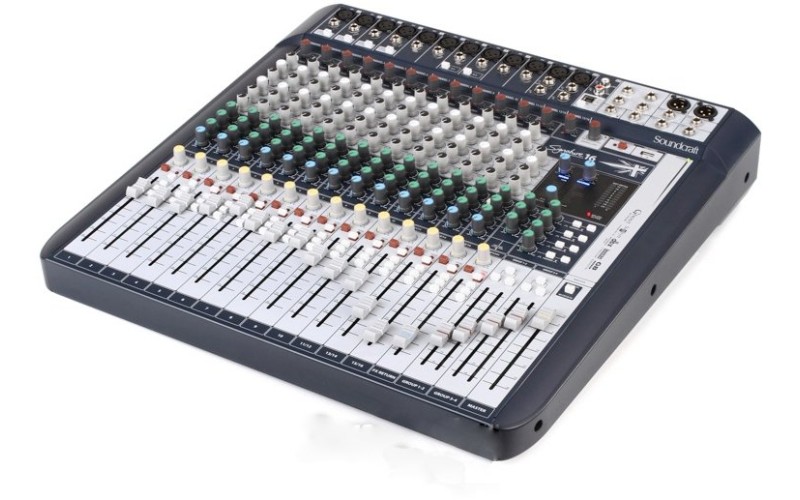 Soundcraft Signature 16 - аналоговый микшерный пульт, 16 вх., 12 x preamps, 2 x dbx Lim., 2 x USB in