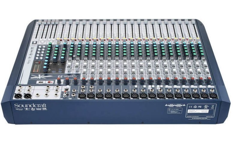 Soundcraft Signature 22 - аналоговый микшерный пульт, 16 вх., 12 x preamps, 2 x dbx Lim., 2 x USB in