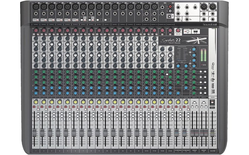 Soundcraft Signature 22MTK - аналоговый 12-канальный микшер c USB 24вх/22вых интерфейсом